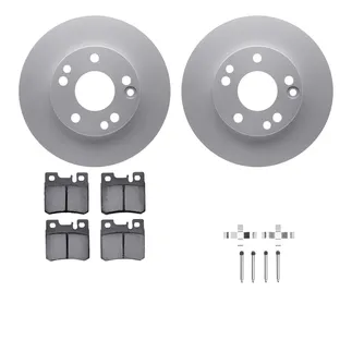 R1 Concepts WDTH1-63007 Brake Rotors - Carbon Coated W/ Euro Ceramic Pads & Hdw